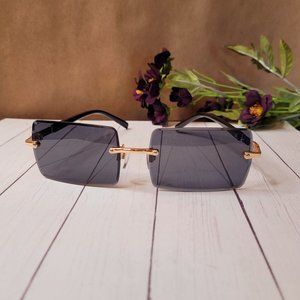 Rimless Fashion Glasses with Tinted Lenses  (NEW)